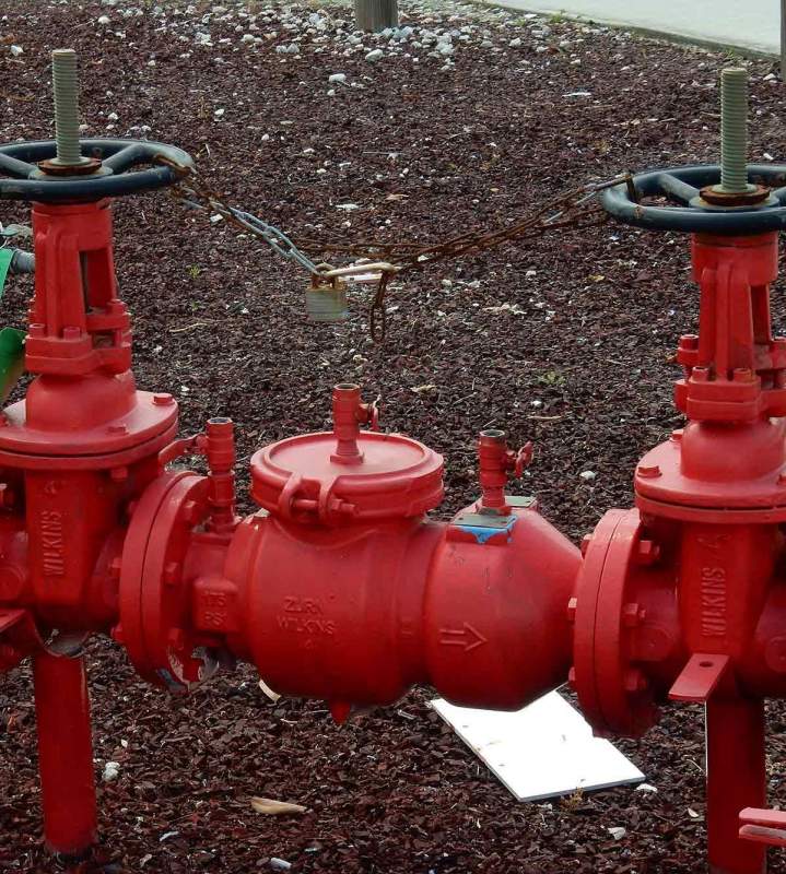 Installation of backflow prevention